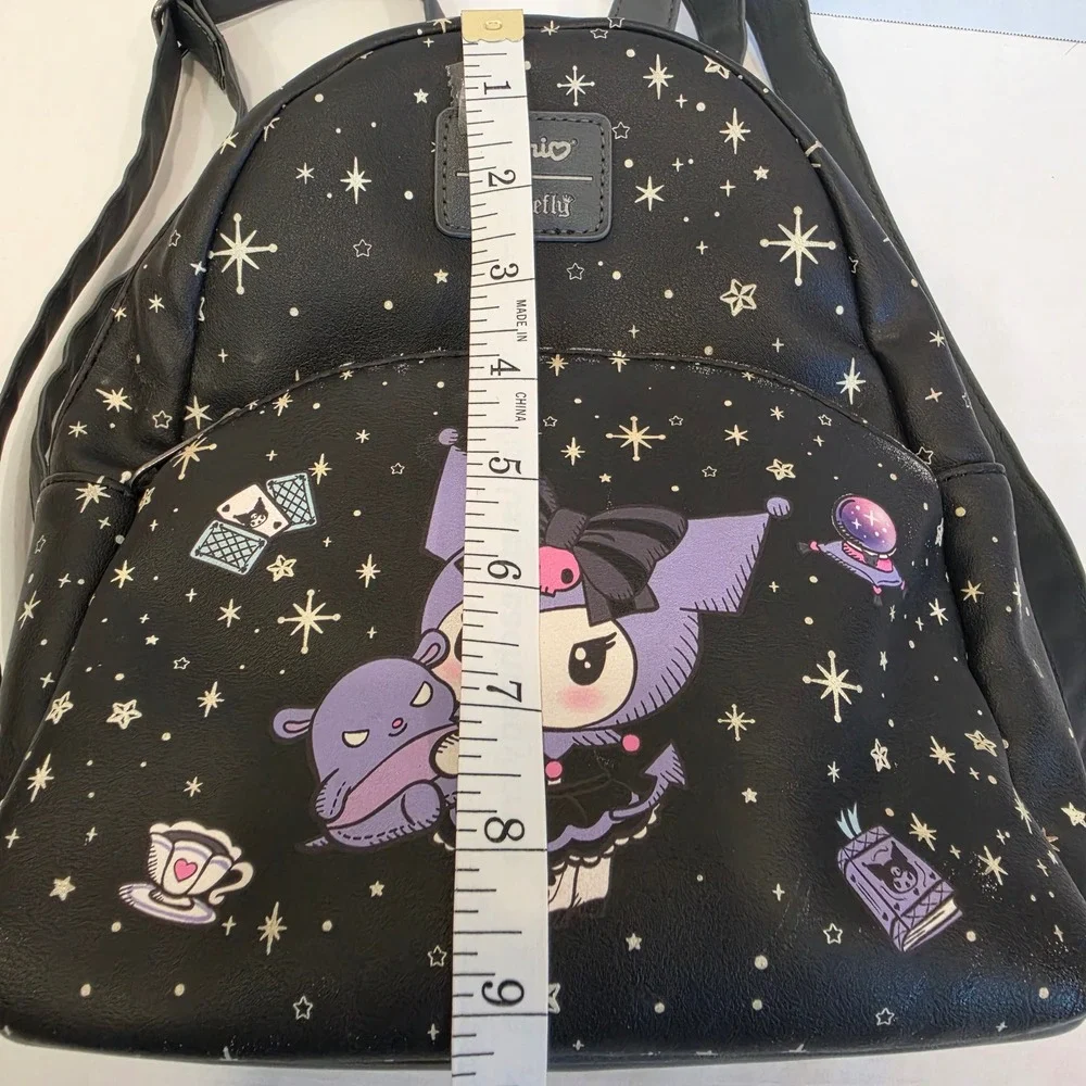 Sanrio Loungefly Kuromi Fortune Teller Celestial Star Mini Backpack Black